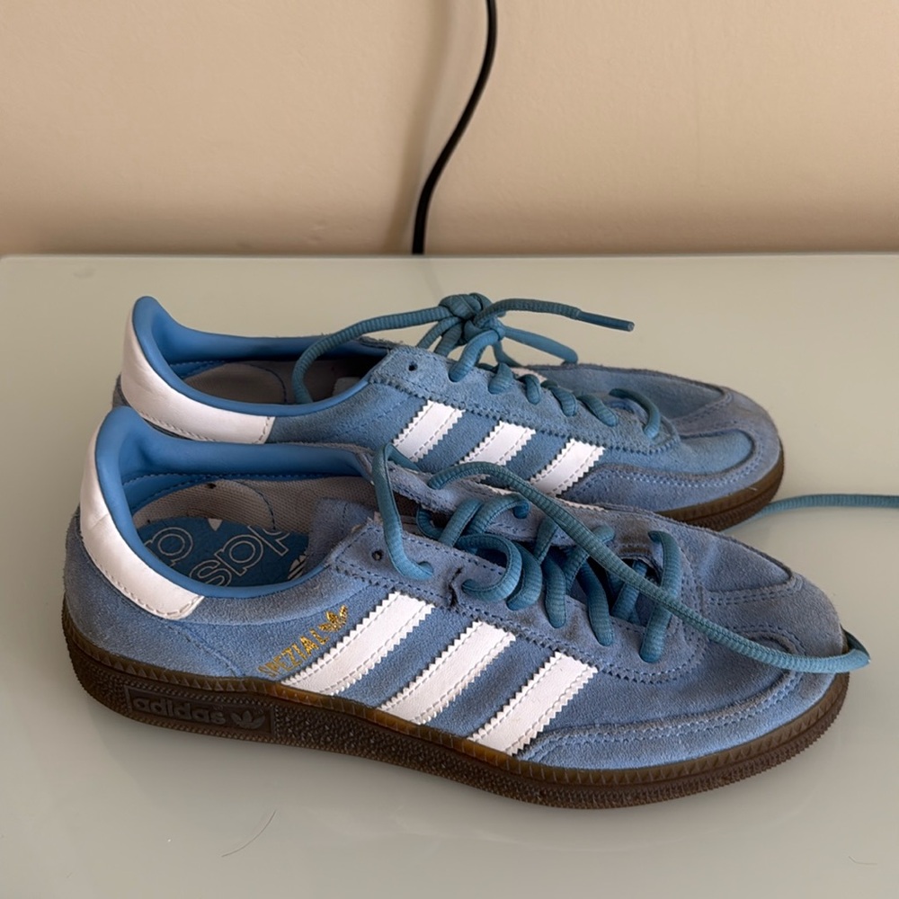 blue adidas spezials